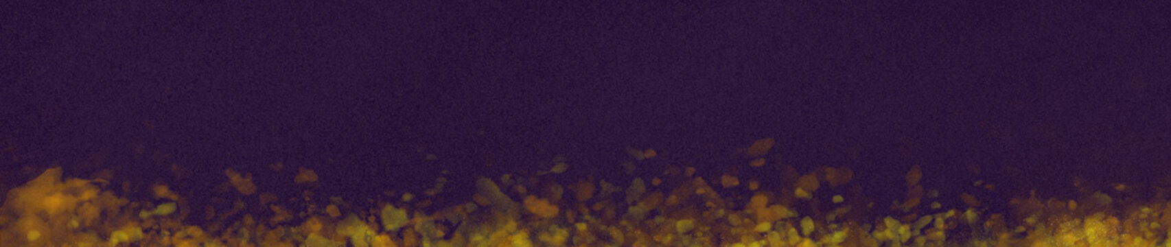 Marco De Acuarela,salpicaduras, Manchas De Acuarela En Fondo Violeta, Oscuro Solido Texturizado, Húmeda, Variopinto, Cálido, Amarillo, Naranja, Beige, Marrón, Con Espacio, Web Banner, Grunge