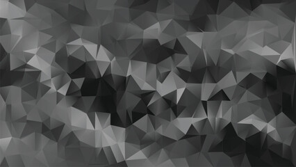 Obraz premium Vector Low poly abstract black and white background, trendy, geometric, business luxury polygonal wallpaper