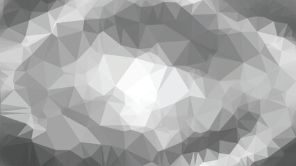 Obraz premium Vector Low poly abstract black and white background, trendy, geometric, business luxury polygonal wallpaper