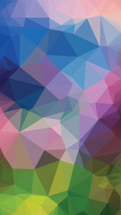 Fototapeta premium Low poly abstract colorful background, trendy, geometric, cyber polygonal wallpaper