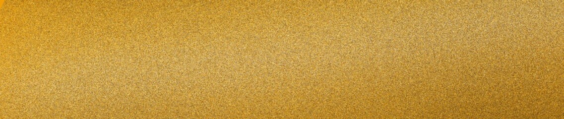 Banner panorámico abstracto, texturizado, de oro, dorado, amarillo, beige, marrón, iluminado, gradiente, brillante,  para ilustración de  fondo de diseño, web, redes, textura textil seda, paño,  - obrazy, fototapety, plakaty