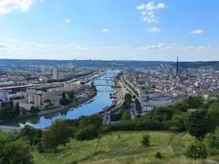 Vue sur Rouen depuis les hauteurs