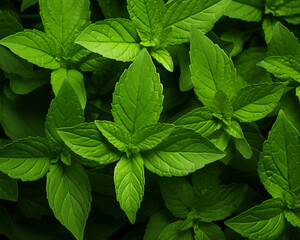 basil green background