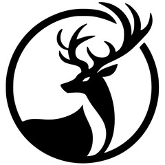 Silhouette of a deer