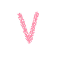 Alphabet Letters Drawn with Crayons