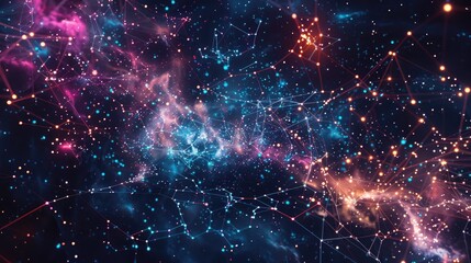 Obraz premium interconnected item background