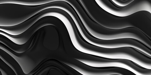 A black and white image of a wave with a white stripe - stock background.