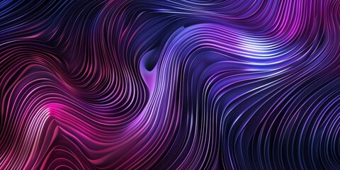 A purple and blue wave pattern with a purple and blue background - stock background.