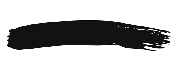 black staine brush, grunge banner, hand drawn splash. Grunge badge brush, hand drawn black