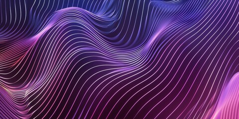A purple and blue wave with white lines - stock background.