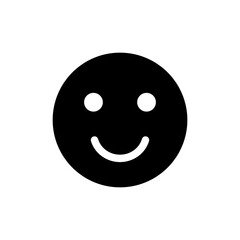 Fototapeta premium Smile icon vector isolated on white background. Smile vector icon. Emoticon Icon vector. Emoji