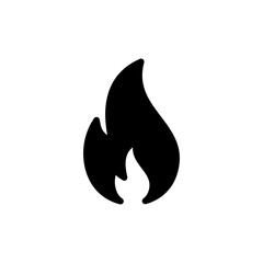 Fire icon vector isolated on white background. Fire flame icon template. Fire flames symbol vector