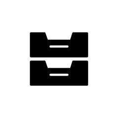 Archive folders icon vector isolated on white background. binders vector icon. Archive storage icon.