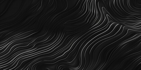 A black and white image of a wave with a lot of lines - stock background.