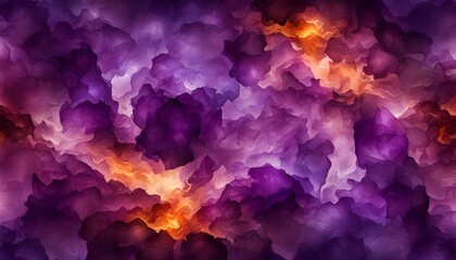 abstract design of amethyst purple and flame orange