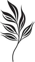 Fototapeta na wymiar Botanical Bliss: Onekine Exotic Plant Black Logo Vibrant Flora Essence: Onekine Tropical Leaves Vector Design