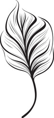 Tropical Treasures: Onekine Exotic Plant Leaves Vector Logo Luxuriant Botanical Beauty: Onekine Tropical Leaves Black Icon Design