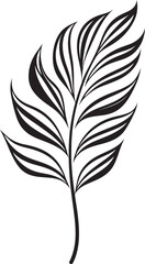 Tranquil Tropics: Onekine Exotic Plant Black Logo Design Vibrant Leafy Delight: Onekine Tropical Leaves Vector Icon