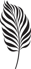 Exotic Jungle Essence: Onekine Tropical Plant Leaves Black Logo Tropical Zen Elegance: Onekine Exotic Plant Black Logo Vector