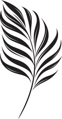 Verdant Oasis: Onekine Exotic Plant Black Logo Leafy Luxuriance: Onekine Tropical Leaves Vector Black Icon
