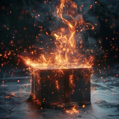 A hellish gift box erupts
