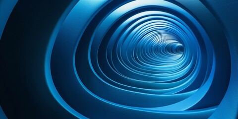 Naklejka premium A blue spiral with a star in the middle - stock background.