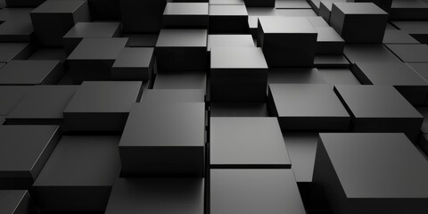 A black and white image of a black and white cube - stock background.
