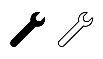 Wrench icon set. repair icon vector. tools icon vector
