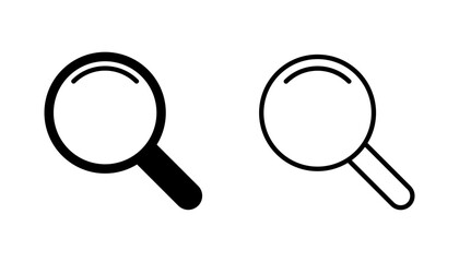 Search icon set. search magnifying glass icon