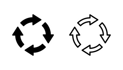 Recycle icon set. Recycling vector icon.