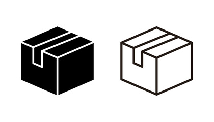Box icon set. box vector icon, package, parcel