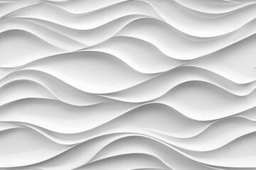 Obraz premium Abstract white waves texture creating a smooth and flowing visual effect. Concept of minimalism, simplicity, and modern design. 