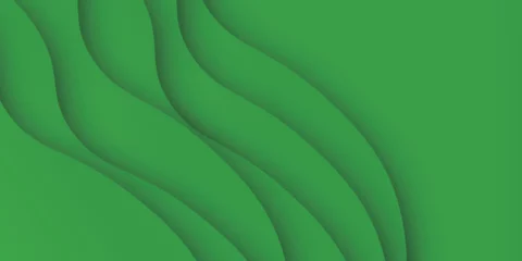 Rolgordijnen 緑　波　テクノロジー　シルエット　背景  © J BOY