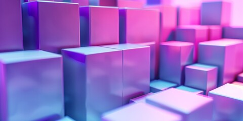 A bunch of cubes in a purple background - stock background.