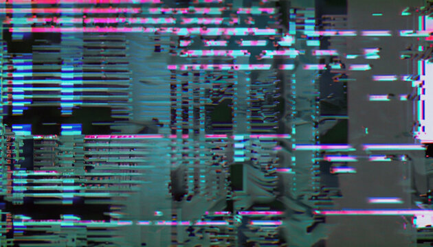Test Screen Glitch Texture. image of a computer circuit board
