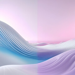 Fototapeta premium Computer Generated Image of a White and Blue Wave