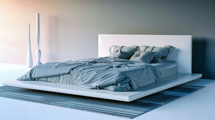 Luxurious Bedroom with Comfortable Bedding, Elegant Decor, and Modern Design for a Stylish, Restful Space