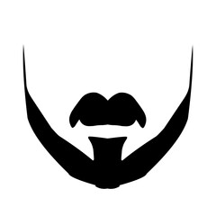 Beard icon vector set. barbershop illustration sign collection. hairdresser symbol.