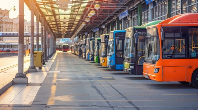 Social transport, shuttle buses in park
