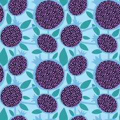 Summer fruit seamless pomegranate pattern for wrapping paper and fabrics and linens and kids clothes print