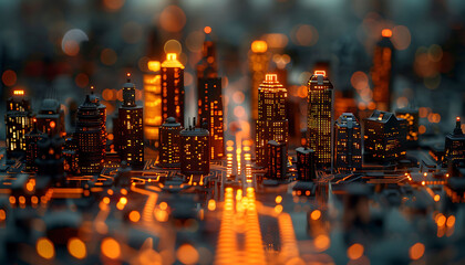 Smart City Amidst Circuitry. Enter the Futuristic Cyberspace