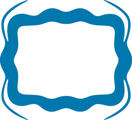 Frame shape vector illustration. Border silhouette decorative design element
