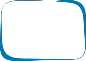 Frame shape vector illustration. Border silhouette decorative design element