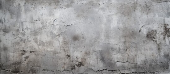 A close up of a grey concrete wall, contrasting with the surrounding natural landscape of grass, soil, and rocks, creating a monochrome art piece - obrazy, fototapety, plakaty