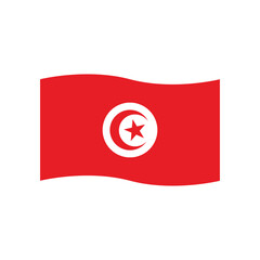 Tunisia flag icon vector