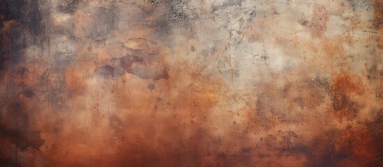 The painting features a smoky atmosphere, with wood flooring and a peachcolored pattern. A visual...