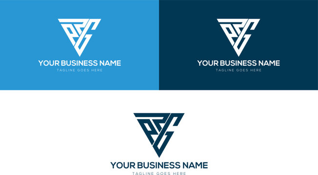 PRG Logo Design in Triangular Shape