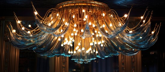 Electric chandelier for interior decoration during festival