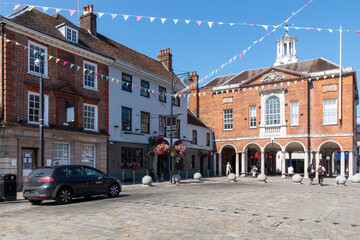 HIgh Street with the old Corn Market, High Wycombe,