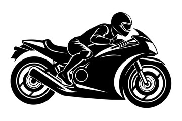 Illustration of bike race